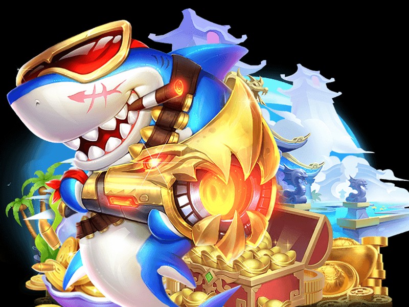 Hình ảnh game bắn cá với đại dương xanh và các loài cá đầy màu sắc